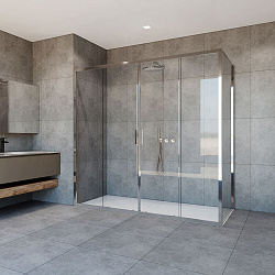 Душевой уголок Garda VSR-1G29018CL, 1800*900, хром, стекло прозрачное, , шт