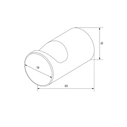 Комплкект одинарных крючков, сплав металлов, Petite, белый матовый с желтым золотом, IDDIS, PET2SY1i