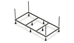 Рама д/ванны: Lorena 140 NEW метал. в комплекте со сборочным пакетом, Сорт1