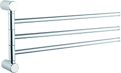 Держатель для полотенец, тройной, поворотный 400 мм, хром HB8413