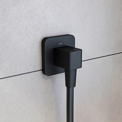 Выход для шланга без держателя, черный матовый, Slide, IDDIS, SLIBL00i62