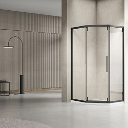 Душевой уголок Show VSP1-4SH100CLB, 1000*1000, черный, стекло прозрачное, , шт