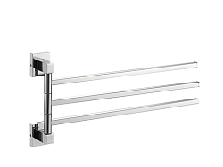 Держатель для полотенец, тройной, поворотный 400 мм, хром HB8613