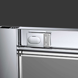 Душевая дверь Alpha VDS-3AL140MT, 1400, хром, стекло текстурное, , шт