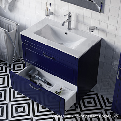 Тумба  напольная, 80 см, синий, Oxford, IDDIS, OXF80N0i95