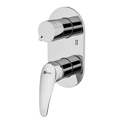 LINARA Встраиваемый смеситель для ванны и душа, на два выхода, без аксессуаров, латунь/хром