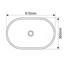 Раковина керамическая модель 7811A