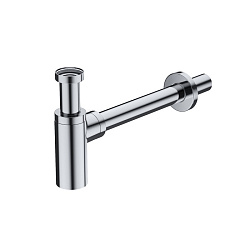 Бутылочный сифон для умывальника, хром, Optima Home, IDDIS, OPTSB00i84