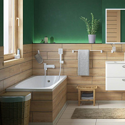 Смеситель для ванны, белый матовый, Slide, IDDIS, SLIWT00i02