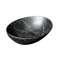 Corpa Nera Rossini/Россини  40 раковина накладная, черный мрамор