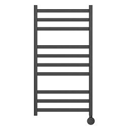 Полотенцесушитель электрический Point Меркурий PN83150BE П10 500x1000, левый/правый, черный