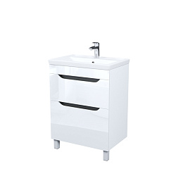Тумба с умывальником, напольная, 60 см, белый, Ray, IDDIS, RAY60WFi95K подходит умыв. 4076000i28