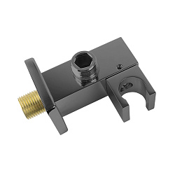 Держатель ручного душа VSC-41GM с подводом воды, вороненая сталь, , шт