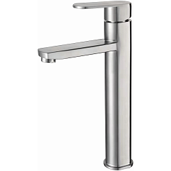 Смеситель для раковины, высокий, нержавеющая сталь HB11806