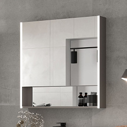 Шкаф зеркальный Smile LED 80