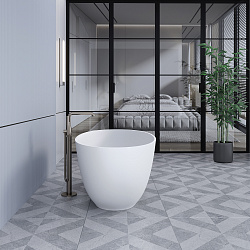 BLISS ванна /Solid Perfection/белая/с переливом (170*80*58см) Ванны/AQUA DE MARCO