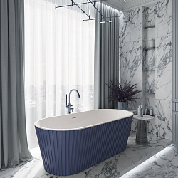 Corpa Nera Bonini/Бонини ванна акриловая отдельностоящая 170х80х58, черный матовый