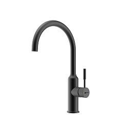 "EXPERT" Смеситель для кухни с поворотным изливом, чёрный