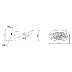 Верхний душ Inspire VSHD-3I3CGM, вороненая сталь, , шт