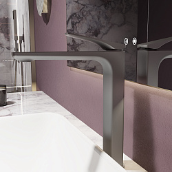 Смеситель для раковины Puro VBF-5P02GM, вороненая сталь, , шт