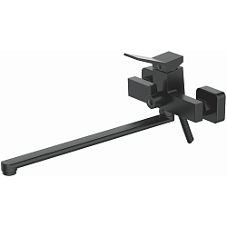 Смеситель для ванны, длинный излив, латунь, черный HB22818-7