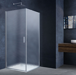 Душевой уголок Alpha VSR-3ALP9095MT, 950*900, хром, стекло текстурное, , шт