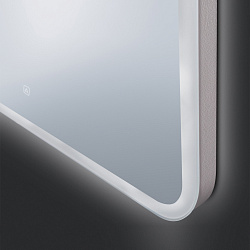 Зеркало/LED-подсветка/антизапотевание/2 кнопки/Bluetooth динамики (120см*80см)Amazon Music/AQUA DE