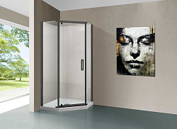 Душевой уголок Stresa VSP-1S100CLGM, 1000*1000, вороненая сталь, стекло прозрачное , , шт