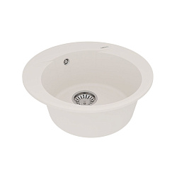 SULA 500 Мойка кухонная из кварцгранита цвет: жасмин  комплектация: крепеж, сливная арматура с перел