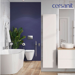 Комплект CITY SMART DPL EO slim инсталляция AQUA 50 PRIME P кнопка ACCENTO SQUARE пластик хром глянц