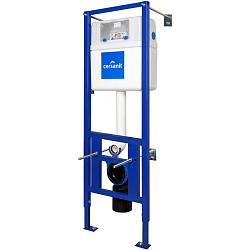 Вывод Инсталляция VECTOR 40 для унитаза механическая кнопка BLICK пластик хром матовый