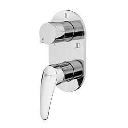 LINARA Встраиваемый смеситель для ванны и душа, на три выхода, без аксессуаров, латунь/хром