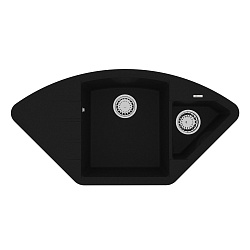 IRKANA 980 Мойка кухонная из кварцгранита цвет: антрацит  комплектация: крепеж, сливная арматура с п