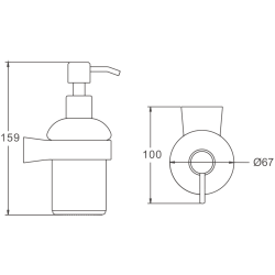 Дозатор, хром B91127