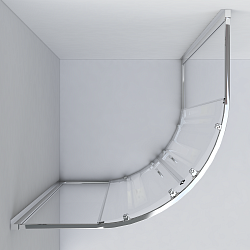 Душевой уголок Garda VSQ-1G100CL, 1000*1000, хром, стекло прозрачное , , шт