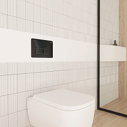 Клавиша смыва, универсальная, черный, Unifix, 010, IDDIS