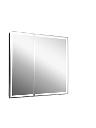 Зеркало-шкаф MIRROR BOX Black, 800х800