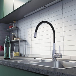 Смеситель для кухни с гибким изливом, Meal, Milardo, M01SB0FM05