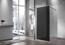 Душевая перегородка Walk-In VSW-1H900GFGM, 900*2000, вороненая сталь, стекло матовое тонированное, ,