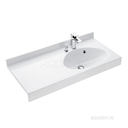 Раковина "Отель" 3/1000 правая с навесами и диспенсором