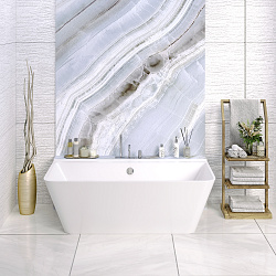 Crete ванна /Nova Gel/белая/хром полотенцедержатель(179см*79см*63,5см) Ванны/AQUA DE MARCO