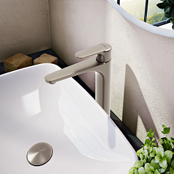 Root Round Смеситель для раковины-чаши, брашированный никель, A4270734EXP