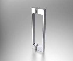 Душевая дверь Alpha VDS-3AL110CLB, 1100, черный, стекло прозрачное, , шт