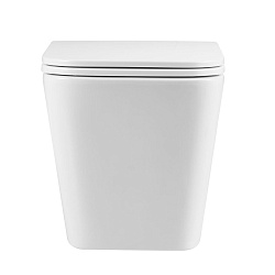 FLOREX Унитаз подвесной безободковый с сиденьем микролифт, смыв вихревой Тонадо 3.0,  , белый