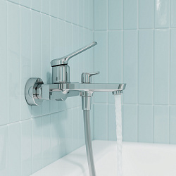 Смеситель для ванны, глянцевый хром, Parker, IDDIS, PARSB02i02WA