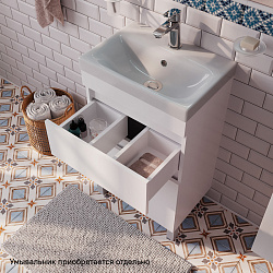 Тумба напольная с ящиками, белая, 50 см, Zodiac, IDDIS, ZOD5CBFi95K подходит ум.3505000i28