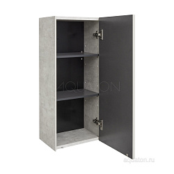 Шкаф навесной СОХО Слэйт\Галька серая