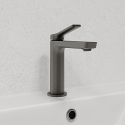 Смеситель для умывальника, матовый графит, Parker, IDDIS, PARGM00i01