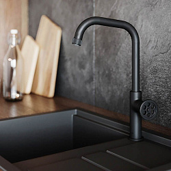 Смеситель для кухни, черный, Grange, IDDIS, GRABL00i05