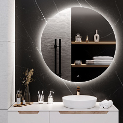 Зеркало/LED-подсветка/круглое (100см)/сенсор.выключатель Milan/AQUA DE MARCO